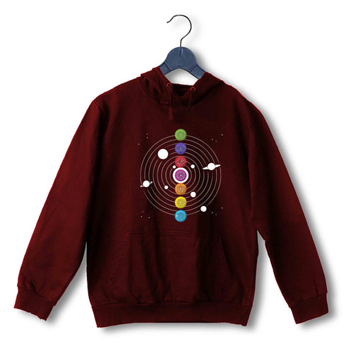 Yoga Fitness Yoga SEVEN CHAKRAS OF KUNDALINI YOGA UNISEX HOODIE Sweatshirts